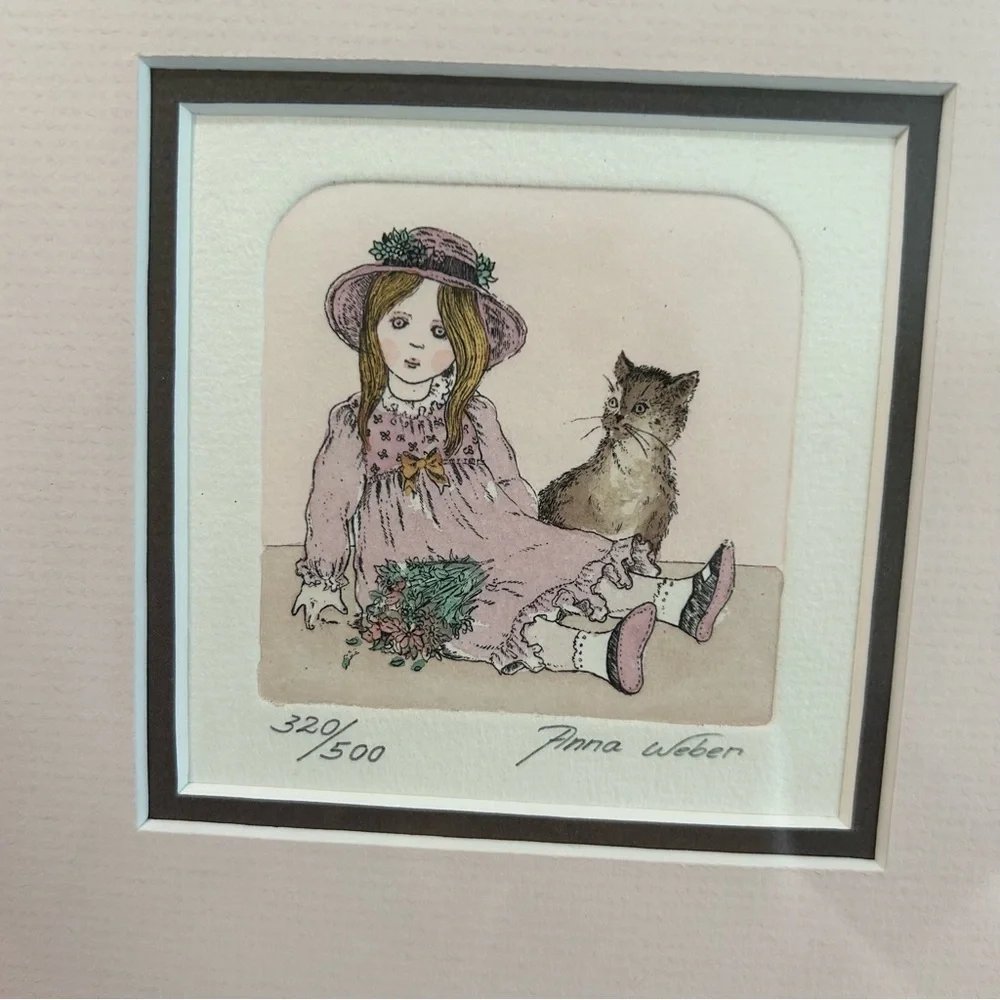 Samantha by Anna Weber signed print 320/500 framed